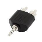 uxcell RCA сплиттер 3.5mm аудио стерео мужской - двойной адаптор 