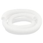 uxcell 1.5M мягкий пластик изоляция гофрированная трубка . труба белый 