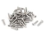 uxcell 皿ボルト プラス皿ネジ 304ステンレススチール M3x14mm フラットヘッド 機械ねじ 50個入り