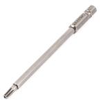 uxcell ドライバービット トルクスドライバービット セキュリティ 金属 シルバートーン 17g T15 一つ入り