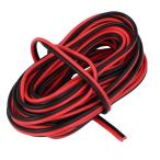 uxcell ケーブル コード ワイヤ AC 250V 6.5A 1.5mm2 長さ8M レッド ブラック