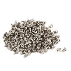 uxcell セルフタッピングネジ ラウンドヘッド クロスヘッド ニッケルメッキ ねじ M1.5x3mm 200個入り