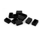 uxcell камера вставка ребра имеется ножек колпак blank наконечник прямоугольный пластик 20mmx30mm 10 шт 