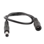uxcell CCTVエクステンション ケーブル 0.3M 1 DC メスと 2 DC オス 5.5 x.1mm DCオス コッパー アダプター