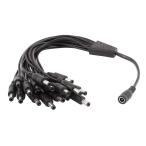 uxcell CCTVエクステンション ケーブル シングル 42cm 1 DC メスと 16 DC オス コッパー アダプター CCTVカメラに