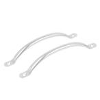 uxcell ручка нержавеющая сталь сталь буфет ручка шкаф руль -дверный скидка рука арка ручка 144x11x25mm 2 штук 