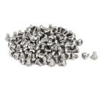 uxcell ボタンヘッドトルクスネジ 304ステンレススチール シルバートーン M3x4mm 100個入り