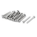 uxcell トラスネジ 六角穴付ネジ ボルト 304ステンレススチール トラス頭 M5x45mm 25個入り