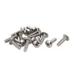 uxcell トラス十字穴ヘッドネジ M4 x 14mm 316 ステンレス スチール トラス 十字穴 ヘッド 機械 ネジ 15個入り
