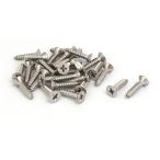 uxcell タッピングネジ ボルト M4.2x19mm 316ステンレス スチール フラットヘッド 十字穴 セルフ タッピング ボルト 30本