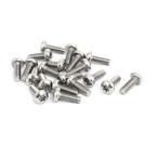 uxcell ナベ頭トルクスネジ M4x12mm 304ステンレススチール ナベ頭 トルクスネジボルト T20 ドライバー 20個入り