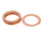 uxcell スプリングワッシャガスケット 真鍮スプリットロック 30mmx40mmx1.5mm 4個入り