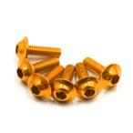 uxcell мотоцикл болт винт M6x2mm Gold цветный шестиугольник номерной знак болт винт мотоцикл машина для 6 шт 