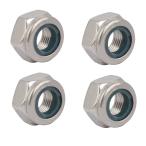 uxcell ロックナット ファスナーナット 304ステンレススチール メトリック M10x1mm 4個入り