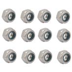 uxcell ロックナット ファスナーナット 304ステンレススチール メトリック M10x1mm 12個入り