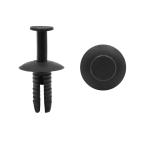 uxcell リベット ブラック プラスチック 6.5mm車用プッシュ クリップ パネル リベットフェンダー バンパー リテーナー 50個入り