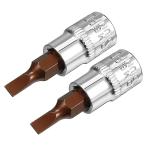 uxcell フラットビットソケット トル�