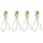 uxcell лампа затенитель от солнца лампа зажим адаптер затенитель от солнца прикреплять финальный. верх имеется желтый медь 4 штук входит 