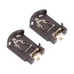 uxcell CR2032 кнопка батарейка держатель Brown монета кнопка батарейка держатель CR2032 2 штук входит 