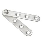 uxcell дверь поворотный шарнир 360 раз вращение нержавеющая сталь сталь 60mm x 11mm 1 комплект ввод 