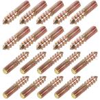 uxcell вешалка болт двойной head болт собственный таппинг винт мебель для M6x29mm 20Pcs