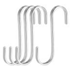 uxcell S крюк 77 mm Flat S знак type крюк вешалка нержавеющая сталь сталь кухня автобус салон bed салон хранение . офис наружный разнообразный. применение 4 шт 