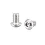 uxcell 小ネジ M8x12mm 304ステンレス鋼 六角穴付き 小ネジボルト 丸頭小ねじ 5個入り