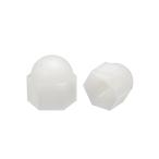 uxcell キャップナット M6 幅10mm 六角ドームヘッドナットねじボルト ナイロン ホワイト 20個入り