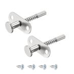 uxcell プランジャーラッチ ステンレス鋼 6mm径ヘッド 60mm さ ドアプランジャーラッチ スプリングラッチ 2個入り