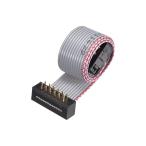 uxcell IDCワイヤーフラットリボンケーブル FC / FDコネクタ Aタイプ 12ピン ピッチ2.54 mm 長さ0.2 M