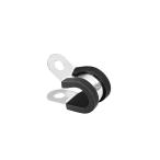 uxcell кабель зажим 12 mm шланг диаметр 304 нержавеющая сталь сталь резиновый подушка имеется изоляция зажим R type дизайн 5 штук входит 