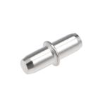 uxcell シェルフブラケットペグ ニッケルメッキ ホルダー サポート ピン キャビネット 5x17 mm 100個入り