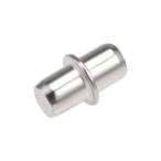uxcell シェルフブラケットペグ ニッケルメッキ ホルダー サポート ピン キャビネット 6x14 mm 50個入り