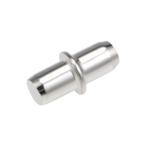 uxcell シェルフブラケットペグ ニッケルメッキ ホルダー サポート ピン キャビネット 6x17 mm 50個入り