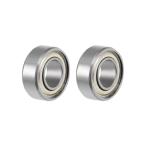 uxcell 深溝玉軸受 ABEC-1 ベアリング 5x11x4mm ダブルシール MR115ZZ 2パック入り