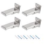 uxcell занавески удилище держатель нержавеющая сталь dore-p грузовик держатель стена . установка 20mm направляющие для 4 шт 