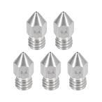 uxcell 3D принтер форсунка нержавеющая сталь сталь MK8 форсунка 0.4mm вдавлено . машина печатная головка 1.75mmM6 3D принтер для 5 шт 