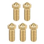 uxcell 3D принтер форсунка латунь V6 форсунка 0.4mm вдавлено . машина печатная головка 1.75mm V5-V6M6 3D принтер для 5 шт 