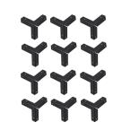 uxcell металл box угол протектор край защита протектор 33 x 33 x 33mm-12 шт ( черный )
