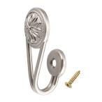 uxcell установка крюк 67 mm x 30 mm x 34 mm оборудование орнамент занавески занавески Hold задний wall окно для серебряный 2 шт 