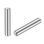 uxcell ダボピン 304ステンレス鋼 円筒棚サポートピン固定要素 シルバートーン 15個 5mm x 35mm