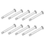 uxcell 単穴クレビスピン フラットヘッド 304ステンレススチール リンクヒンジピン 5mm X 35mm 10個入り