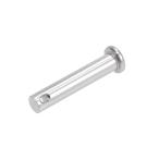 uxcell 単穴クレビスピン 8mm x 40mm フラットヘッド 304ステンレス鋼 リンクヒンジピン