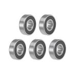 uxcell 6203-16-2RS глубокий паз шар подшипник 16mm боа 40mm наружный диаметр 12mm толщина 2 -слойный .. Хромированный сталь Z2 5 штук входит 