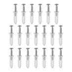 uxcell повышение труба 6x26mm пластик стойка бетон сухой стена якорь стена штекер рама фиксация камера винт имеется половина прозрачный 20 шт 