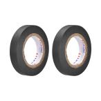 uxcell электрический изоляция лента 12mm ширина 14.5 M длина 0.15mm толщина PVC электрический лента номинал максимальный 400V 80C для черный 2 штук входит 