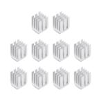 uxcell теплоотвод 9 x 9 x 12mm.... клейкая лента имеется серебряный 10 шт 