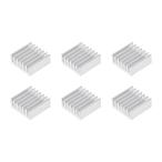 uxcell aluminium теплоотвод . склейка накладка кондиционер 6x14x14mm охлаждающий 3D принтер для серебряный цветный 6 шт 