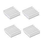 uxcell aluminium теплоотвод . склейка накладка кондиционер 3x12x12mm охлаждающий 3D принтер для серебряный цветный 4 шт 