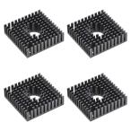 uxcell теплоотвод 40x40x11mm дыра имеется ste булавка g motor для 3D принтер черный 4 шт 
